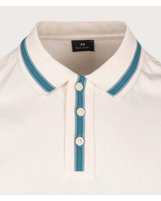 Paul Smith Natural Regular Fit Plated Polo Shirt for men