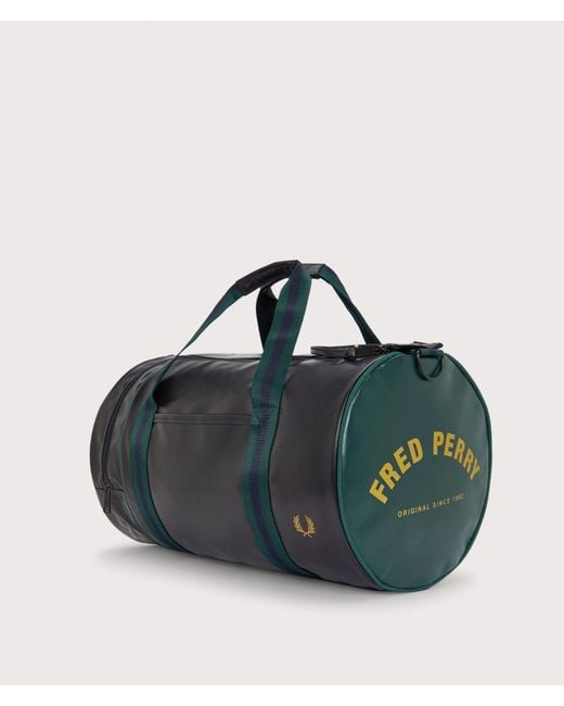 Fred Perry Blue Classic Barrel Bag for men