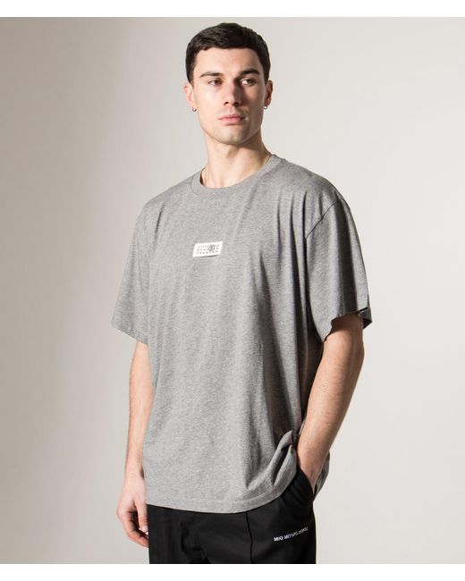 MM6 by Maison Margiela Gray Numeric Cotton T-Shirt for men