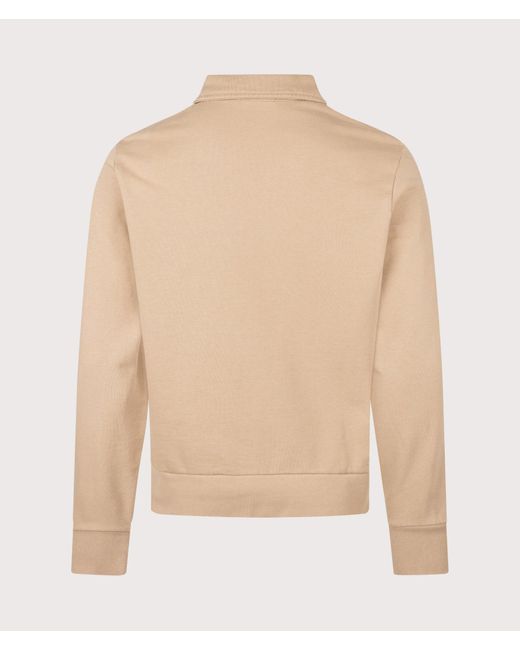 Polo Ralph Lauren Natural Loopback Quarter Zip Sweatshirt for men