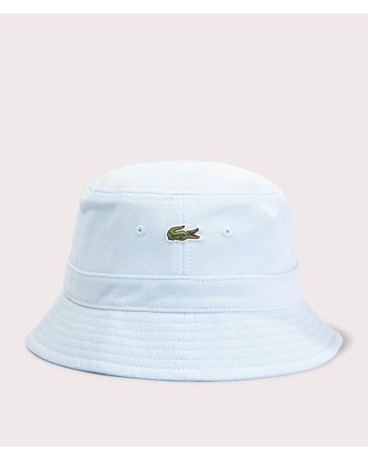 Lacoste Blue Piqué Bucket Hat for men
