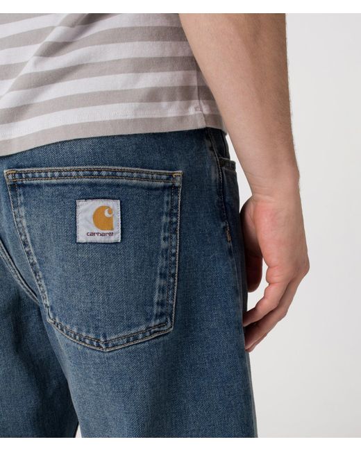 Carhartt Blue Relaxed Fit Newel Jeans for men