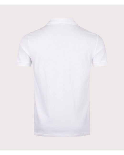 Polo Ralph Lauren Custom Slim Fit Big Pony Mesh Polo Shirt in White for ...