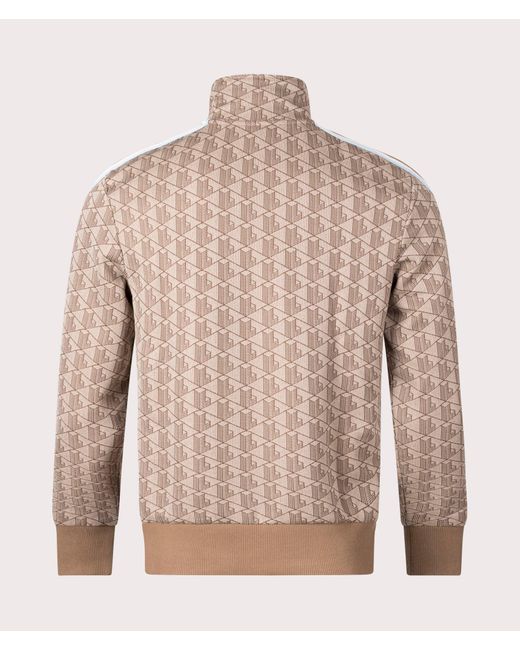 Lacoste Natural All Over Print Track Top for men