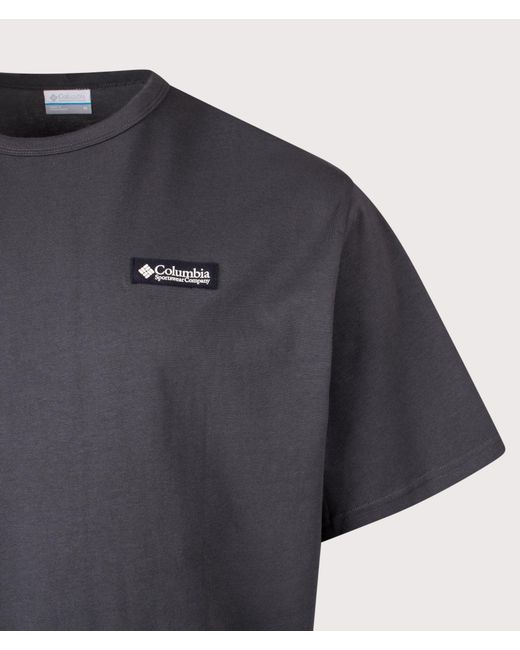 Columbia Blue Relaxed Fit Csc Heavyweight Iconic T-Shirt for men