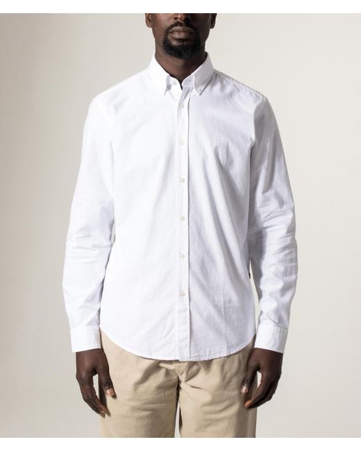 Boss White Regular Fit Rickert M Shirt for men