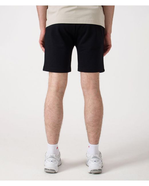 Fred Perry Black Regular Fit Classic Sweat Shorts for men