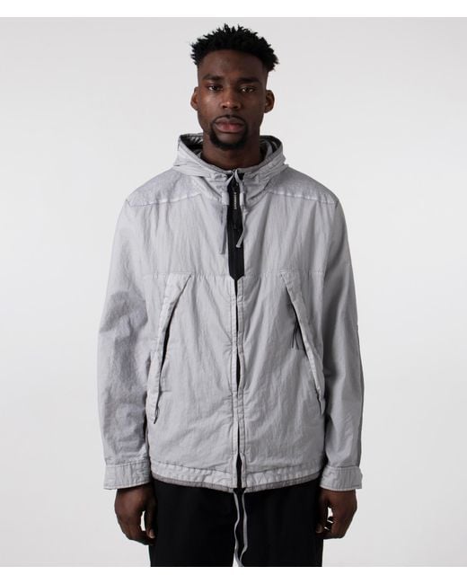 C.P. Company 50 Fili Gum Mixed Goggle Jacket in Grey for Men | Lyst UK