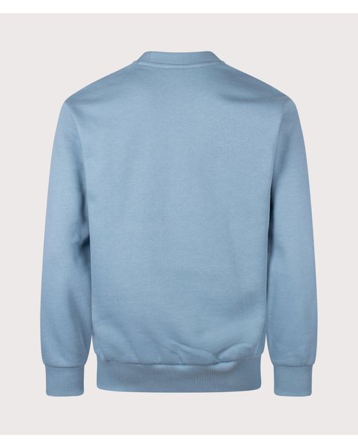 Lacoste Blue Classic Fit Round Neck Sweatshirt for men