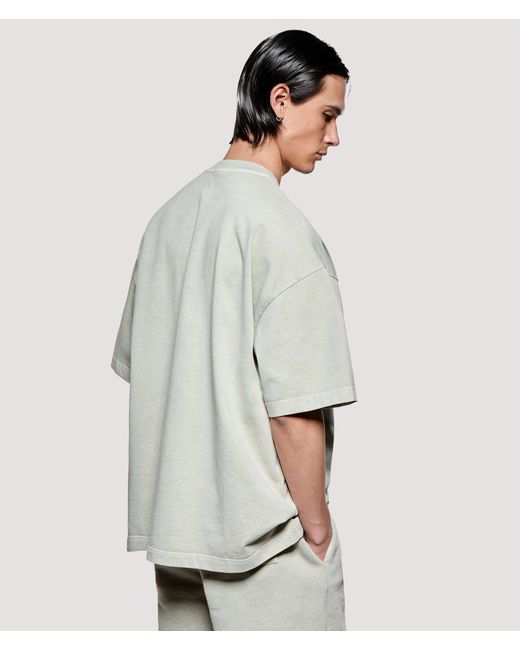 MKI Miyuki-Zoku Gray Box Fit Uniform T-Shirt for men