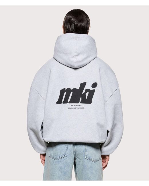MKI Miyuki-Zoku White Stamp Hoodie for men