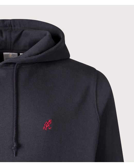 Gramicci Blue One Point Hoodie for men
