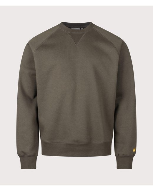 Carhartt Green Regular Fit Chase Sweatshirt for men