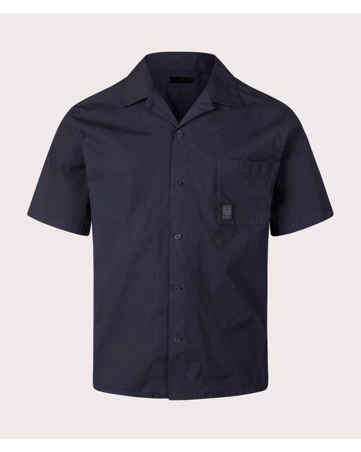 Belstaff Blue Tide Short Sleeve Shirt for men