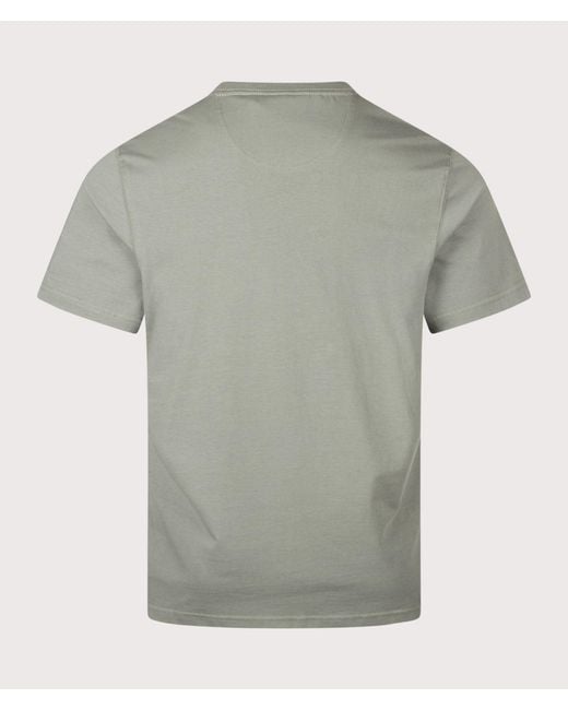 Barbour Gray Regular Fit Essential Sports T-Shirt for men