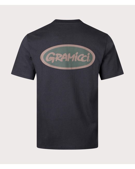 Gramicci Blue Oval T-shirt for men