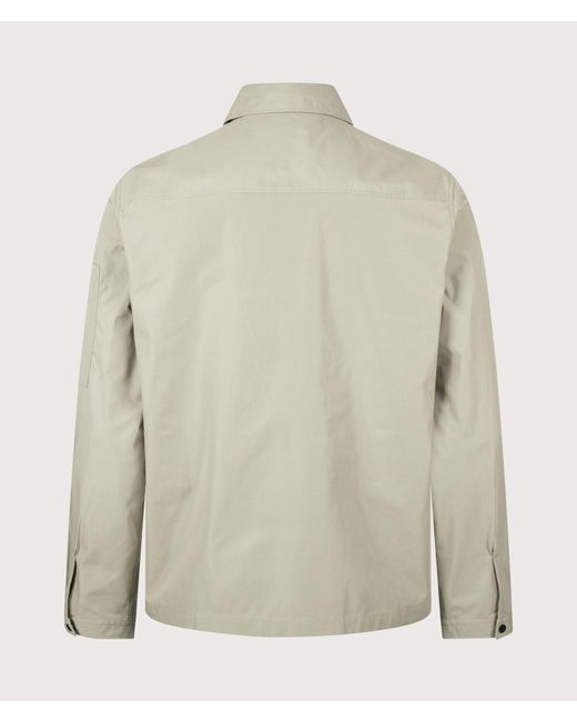 HUGO Natural Emmond Zip Through Overshirt for men