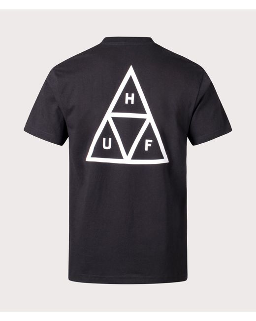 Huf Black Set Triple Triangle T-shirt for men