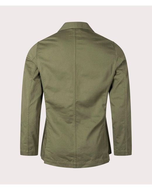 Universal Works Green Slim Fit Twill London Jacket for men
