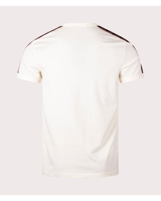 Fred Perry Natural Contrast Tape Ringer T-shirt for men