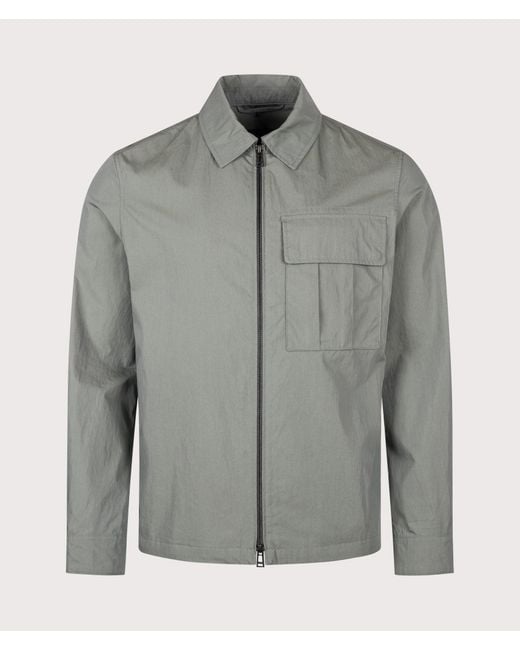 Belstaff Gray Regular Fit Cargo Overshirt for men