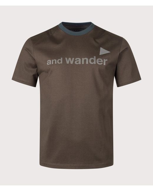 And Wander Green Ref T-Shirt for men
