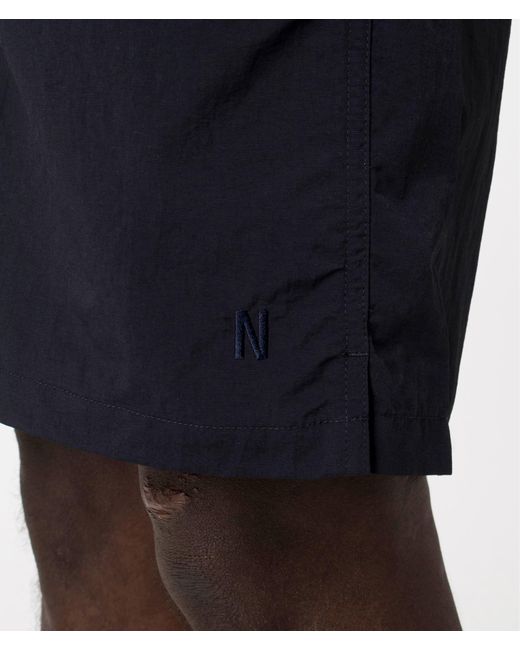 Norse Projects Black Hauge Recycled Nylon Swimmers for men