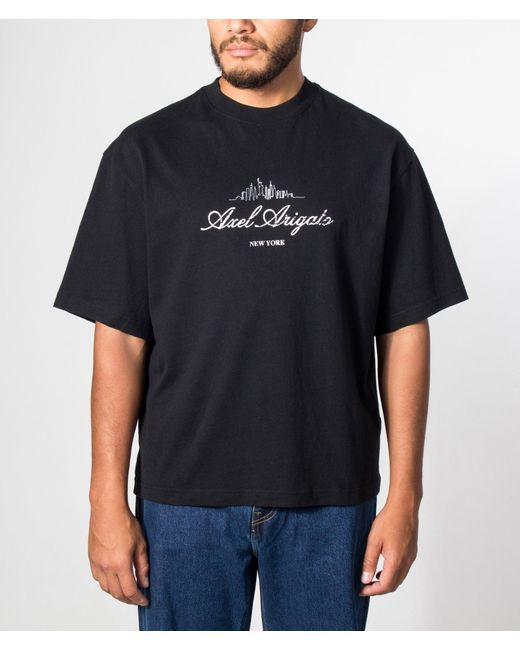 Axel Arigato Blue Oversized Fit Nyc Sky T-Shirt for men