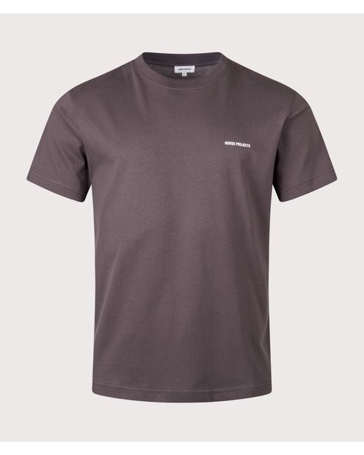 Norse Projects Purple Dyrehaven Organic Logo Print T-Shirt for men