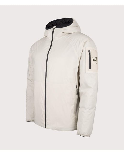 Boss Natural Regular Fit Lite-X Hooded Jacket for men