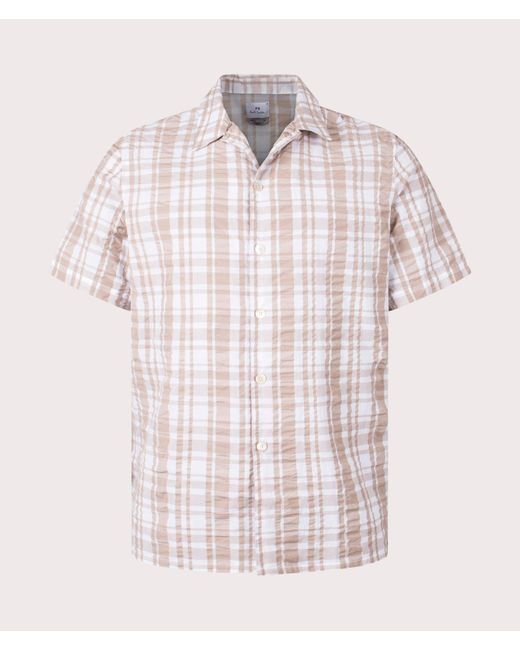PS by Paul Smith Pink Casual Fit Pattern Shirt for men