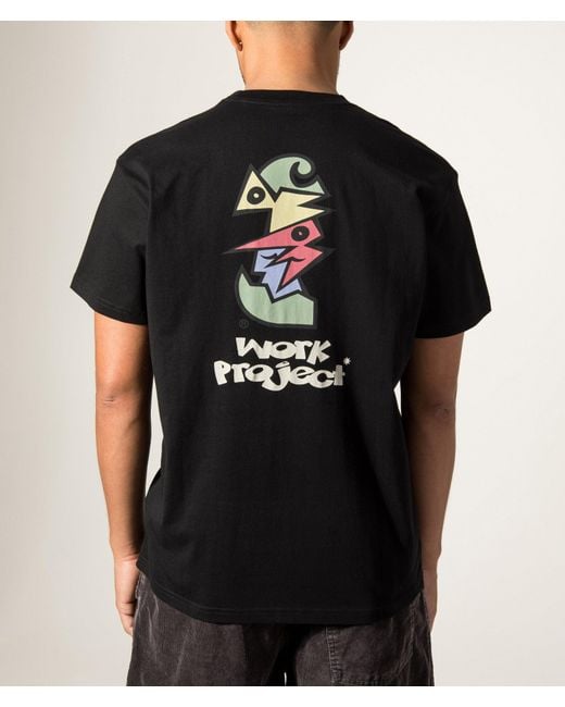 Carhartt Black Loose Fit Cubist T-Shirt for men
