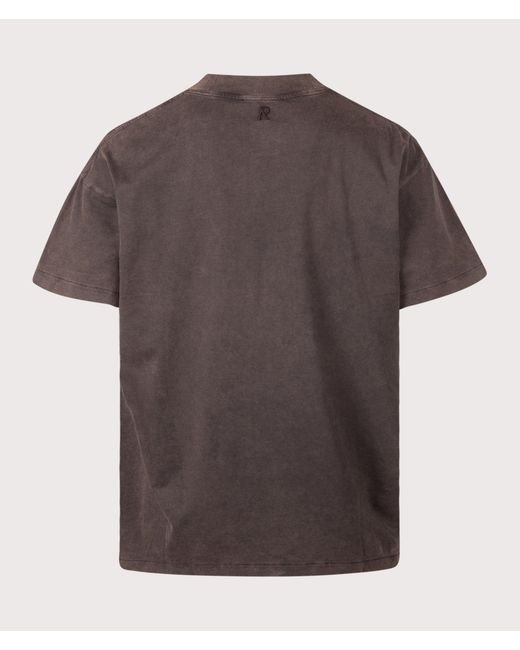 Represent Brown Oversized Initial T-Shirt for men