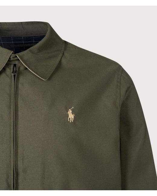 Polo Ralph Lauren Green Twill Bi-Swing Lined Windbreaker for men