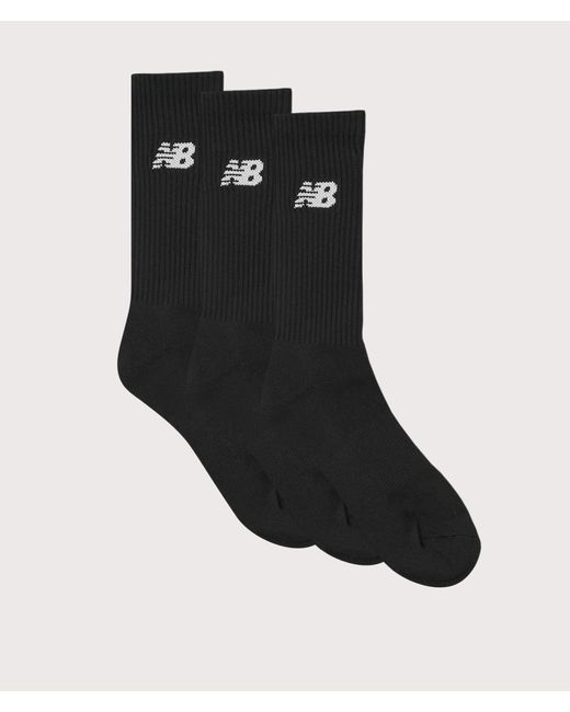 New Balance Black Nb Everyday 3 Pack Crew Socks for men
