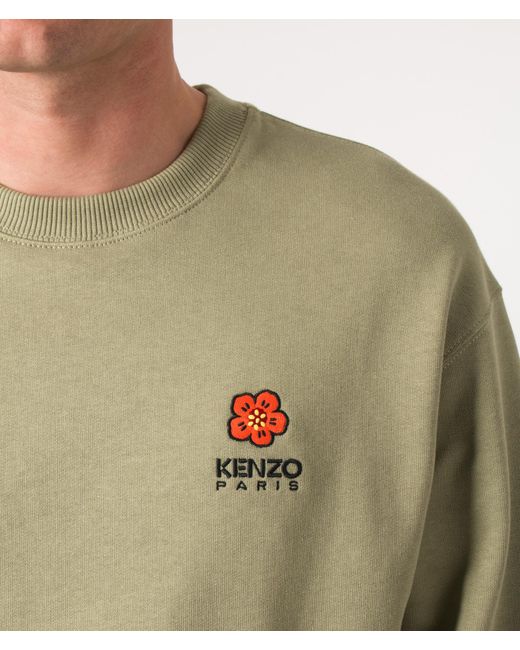 KENZO Green Boke Flower Crest Sweatshirt for men