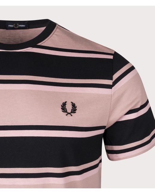 Fred Perry Blue Bold Stripe T-shirt for men