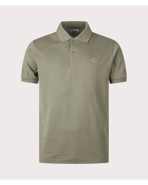 Lacoste Green L1212 Croc Logo Polo Shirt for men