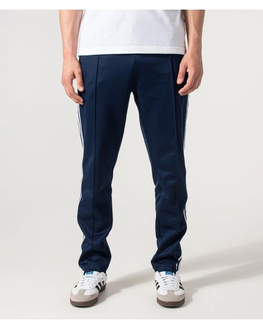 Adidas Originals Blue Slim Fit Beckenbauer Track Pants for men
