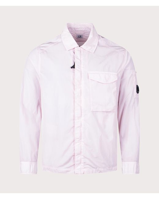 C P Company Pink Chrome-r Pocket Overshirt for men