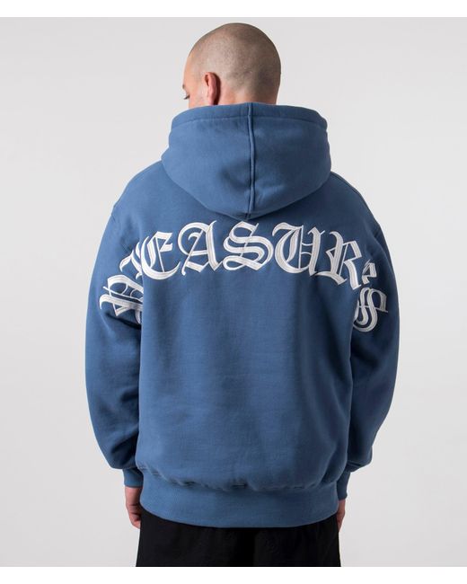 Pleasures Relaxed Fit Neural Hoodie in Blue for Men Lyst UK