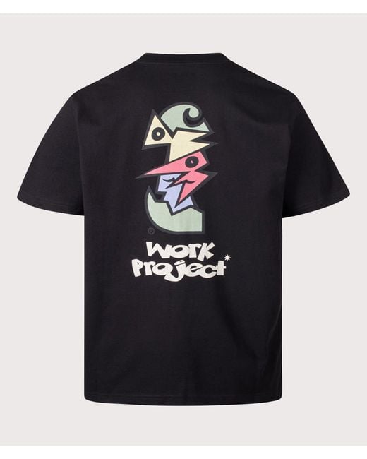 Carhartt Black Loose Fit Cubist T-Shirt for men