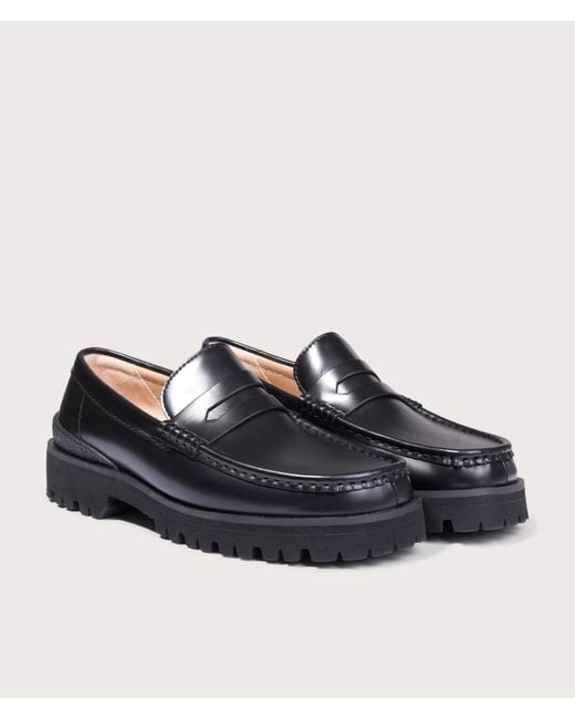 Clarks Blue Yukoner Penny Loafers for men