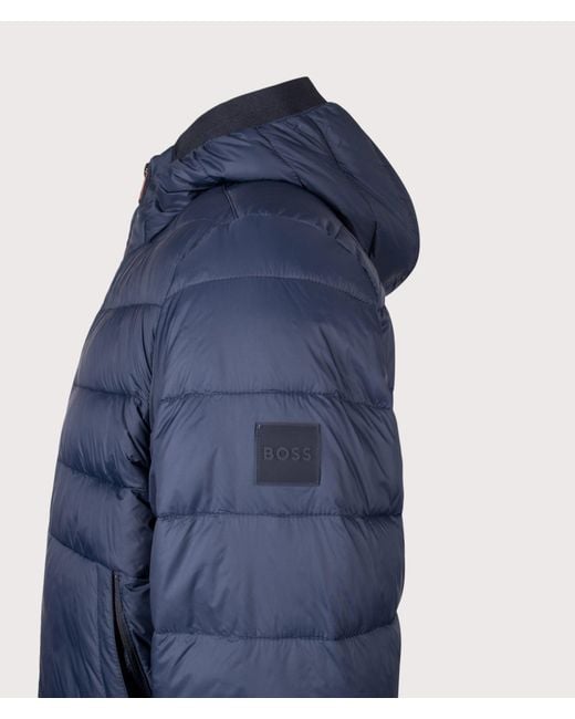 Boss Blue Regular Fit Odenni Puffer Jacket for men