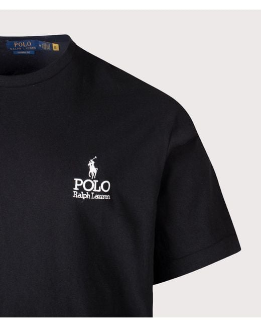 Polo Ralph Lauren Black Classic Fit Logo T-Shirt for men