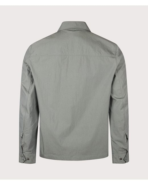 Belstaff Gray Regular Fit Cargo Overshirt for men