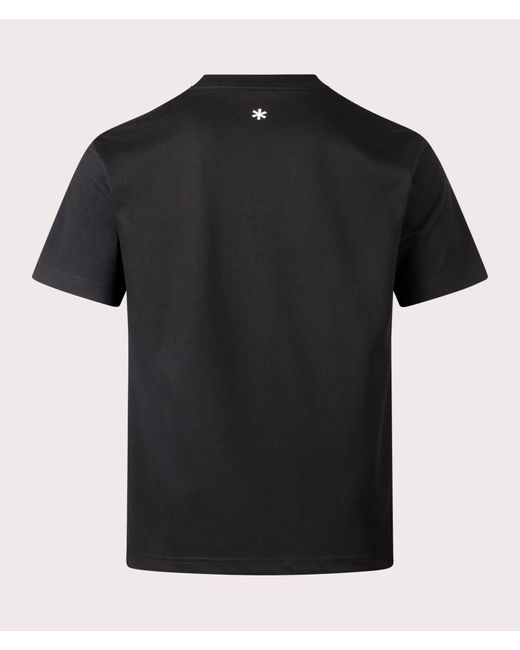 Snow Peak Black New Standard Square Logo T-Shirt for men
