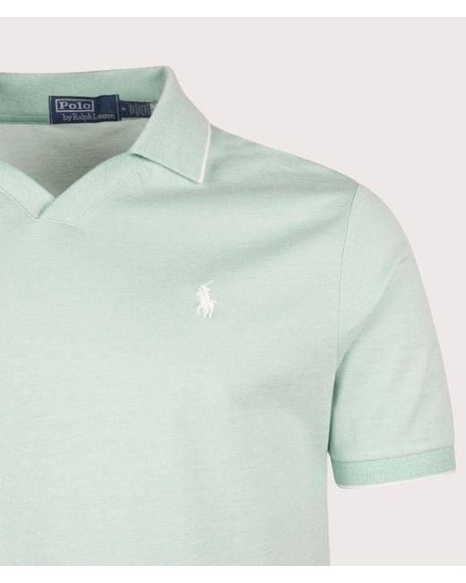 Polo Ralph Lauren Green Jacquard Mesh Polo Shirt for men