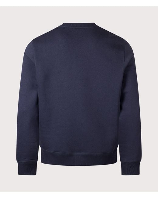 Paul Smith Blue Regular Fit Stitch Stripe Logo Sweatshirt for men