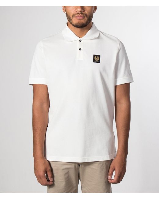 Belstaff White Regular Fit Polo Shirt for men